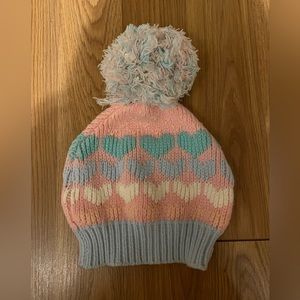 LoveShackFancy Pastel Heart Knit Beanie